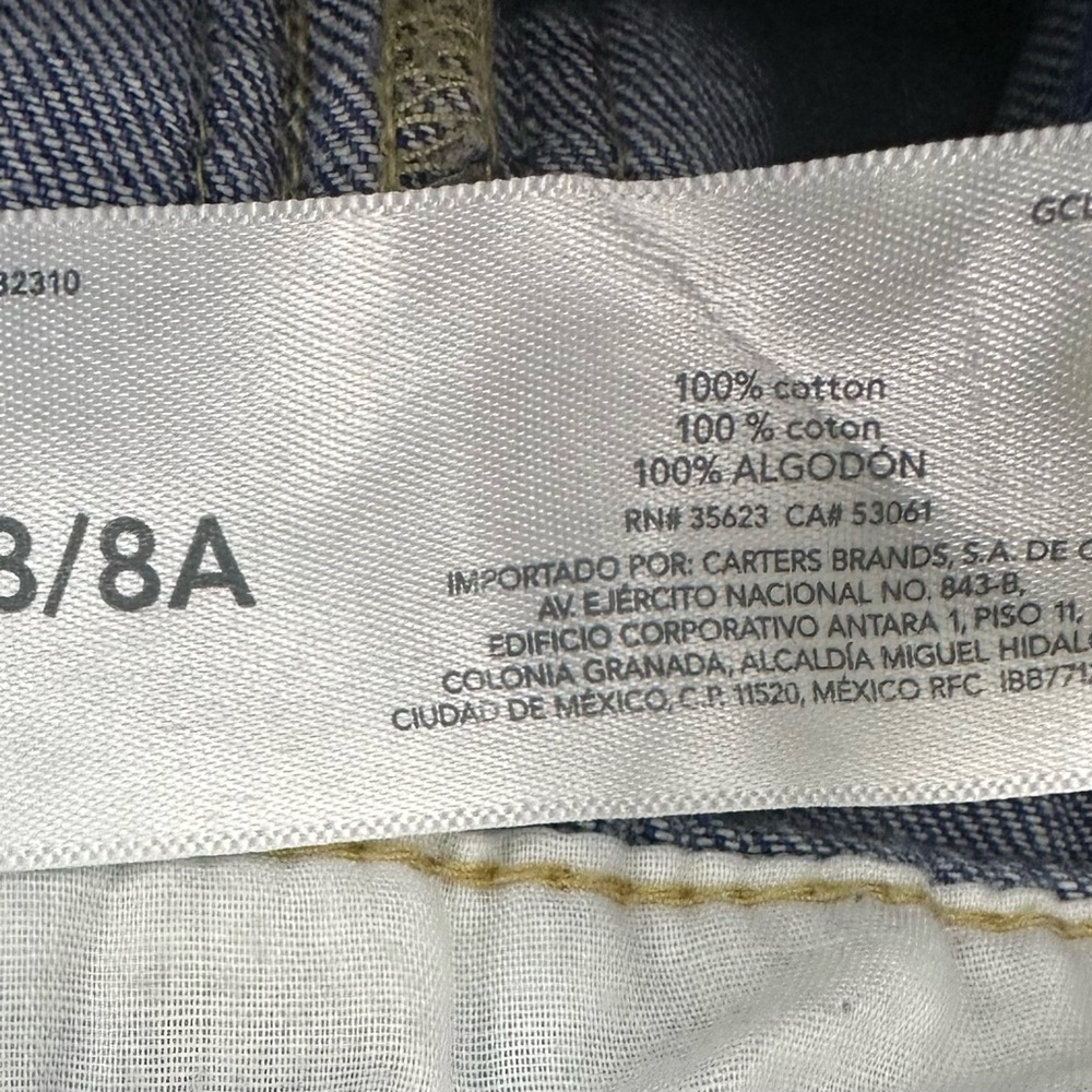 Osh Kosh Denim Overall Dress size 8 - Picture 6 of 7